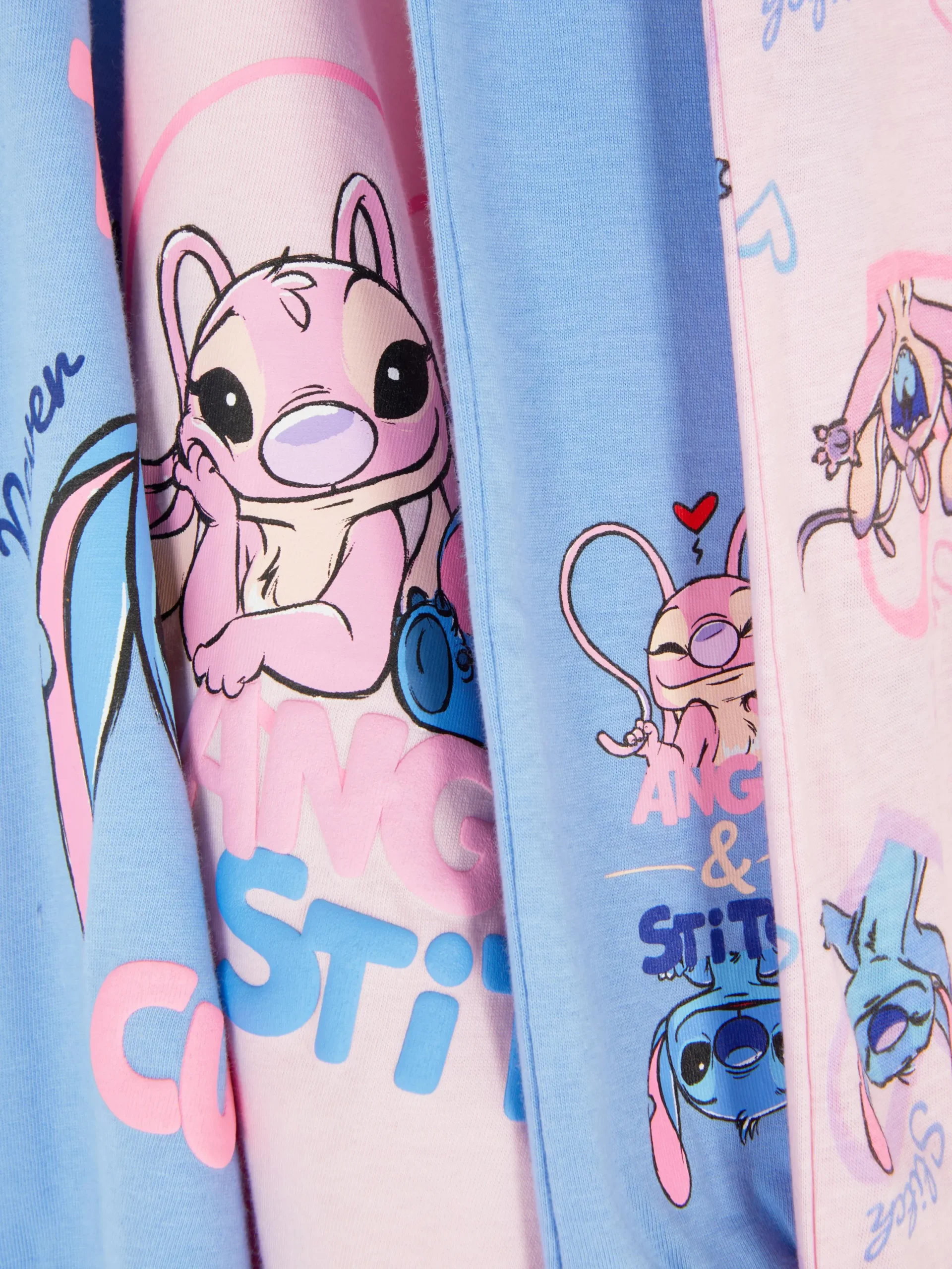 Niños Primark Pijamas Y Ropa Para Dormir|Pack De 2 Pijamas Largos De Stitch Y Ángel De Disney