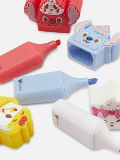Niños Primark Bolígrafos Y Lápices|Pack De 4 Rotuladores Fluorescentes De Disney