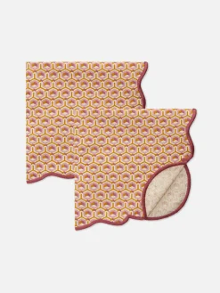 Primark Menaje|Pack De 2 Servilletas Geométricas Y Festoneadas