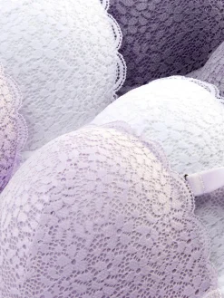 Mujer Primark Sujetadores|Pack De 3 Sujetadores De Encaje Florales, Copas A-DD