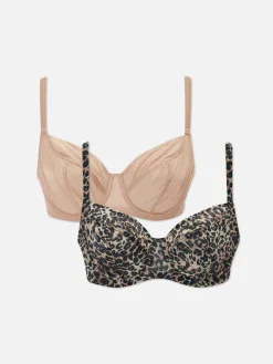 Mujer Primark Sujetadores|Pack De 2 Sujetadores Sin Relleno, Copas D-G