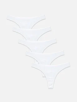 Mujer Primark Bragas|Pack De 5 Tangas De Algodón Básicos