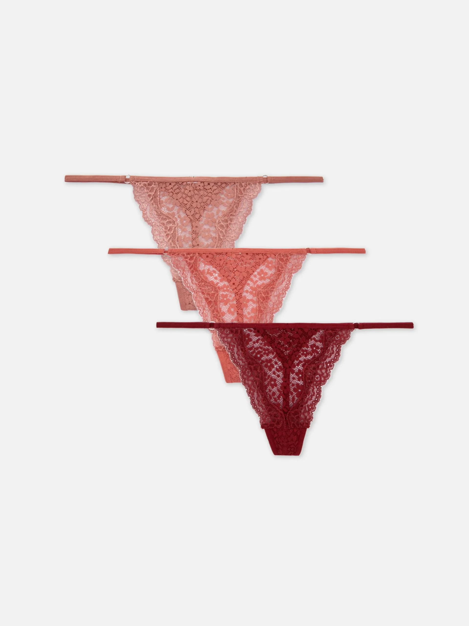 Mujer Primark Bragas|Pack De 3 Tangas De Encaje