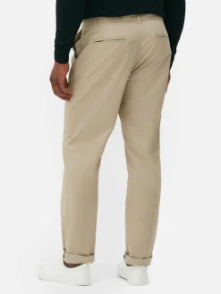 Hombre Primark Pantalón|Pantalón Chino Elástico De Pernera Recta