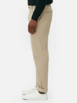 Hombre Primark Pantalón|Pantalón Chino Elástico De Pernera Recta
