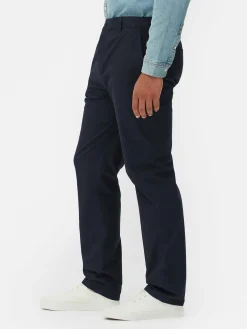Hombre Primark Pantalón|Pantalón Chino Elástico De Pernera Recta