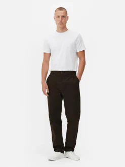 Hombre Primark Pantalón|Pantalón Chino Elástico De Pernera Recta