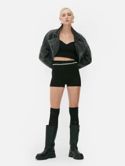 Mujer Primark Pantalones Cortos|Pantalón Corto De Microfibra De Rita Ora