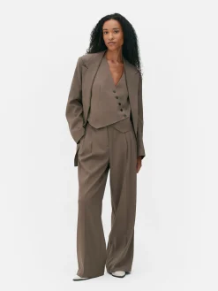 Mujer Primark Pantalones Y Leggings|Pantalón De Vestir Con Plisado Delantero