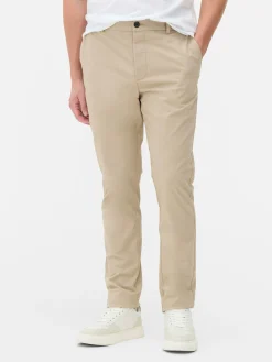 Hombre Primark Pantalón|Pantalones Chinos Elásticos De Corte Entallado