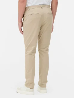 Hombre Primark Pantalón|Pantalones Chinos Elásticos De Corte Entallado