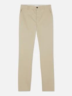 Hombre Primark Pantalón|Pantalones Chinos Elásticos De Corte Entallado