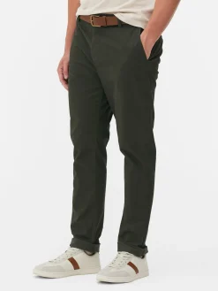 Hombre Primark Pantalón|Pantalones Chinos Elásticos De Corte Entallado