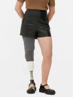 Mujer Primark Pantalones Cortos|Pantalones Cortos De Piel Sintética