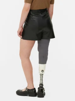 Mujer Primark Pantalones Cortos|Pantalones Cortos De Piel Sintética