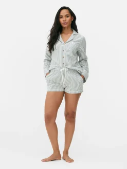 Mujer Primark Pantalones De Pijama|Pantalones Cortos De Pijama De Franela A Rayas