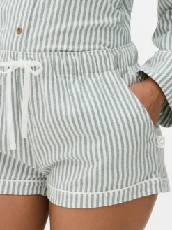 Mujer Primark Pantalones De Pijama|Pantalones Cortos De Pijama De Franela A Rayas