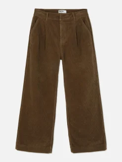 Mujer Primark Tejido Vaquero|Pantalones Y Leggings|Pantalones De Pernera Ancha De Pana De Rita Ora