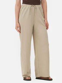 Mujer Primark Pantalones Y Leggings|Pantalones Rectos Con Cordón De Ajuste