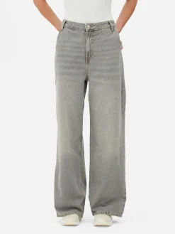 Mujer Primark Vaqueros|Pantalones Vaqueros De Pernera Ancha Desgastados