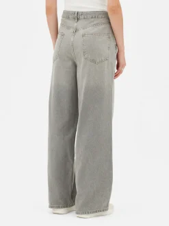 Mujer Primark Vaqueros|Pantalones Vaqueros De Pernera Ancha Desgastados