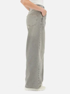 Mujer Primark Vaqueros|Pantalones Vaqueros De Pernera Ancha Desgastados