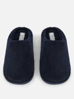 Hombre Primark Zapatillas De Estar En Casa|Pantuflas De Pana Destalonadas