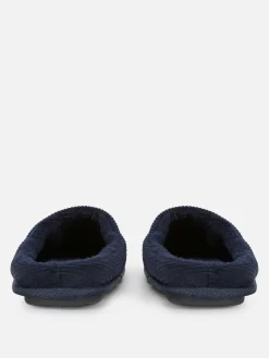 Hombre Primark Zapatillas De Estar En Casa|Pantuflas De Pana Destalonadas