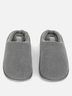 Hombre Primark Zapatillas De Estar En Casa|Pantuflas De Pana Destalonadas