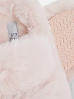 Mujer Primark Zapatillas De Estar En Casa|Zapatillas De Estar En Casa|Pantuflas De Pelo Sintético Con Doble Tira