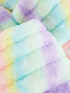 Niños Primark Zapatillas De Estar En Casa|Pantuflas De Pelo Sintético Con Diseño Degradado