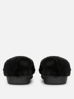 Mujer Primark Zapatillas De Estar En Casa|Pantuflas Estilo Mocasín Con Forro De Pelo Sintético