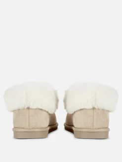 Mujer Primark Zapatillas De Estar En Casa|Zapatillas De Estar En Casa|Pantuflas Estilo Mocasín Con Forro De Pelo Sintético