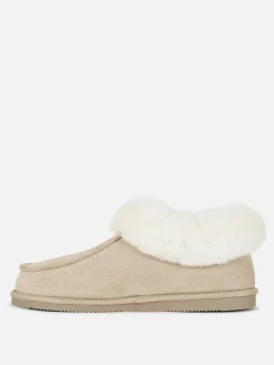 Mujer Primark Zapatillas De Estar En Casa|Zapatillas De Estar En Casa|Pantuflas Estilo Mocasín Con Forro De Pelo Sintético