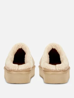 Mujer Primark Zapatillas De Estar En Casa|Zapatillas De Estar En Casa|Pantuflas Tipo Chinela Forradas De Pelo Sintético