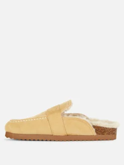 Mujer Primark Zapatillas De Estar En Casa|Zapatillas De Estar En Casa|Pantuflas Tipo Mocasín Con Forro De Pelo Sintético