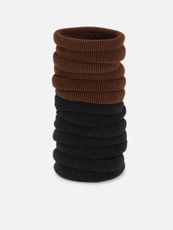 Mujer Primark Accesorios Para El Pelo|Paquete De 20 Goma Acanaladas Para El Cabello