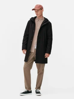 Hombre Primark Abrigos Y Chaquetas|Parka Con Capucha Y Revestimiento De Goma
