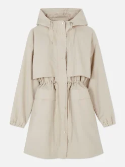Mujer Primark Abrigos Y Chaquetas|Parka Impermeable Con Cordón De Ajuste