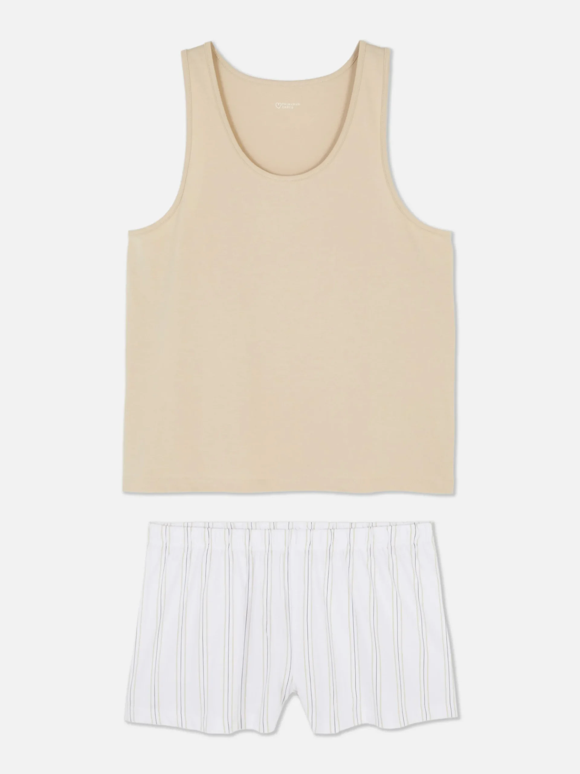 Mujer Primark Sets De Pijamas|Pijama Corto De Punto Con Camiseta Sin Mangas