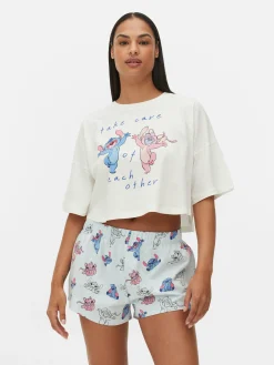 Mujer Primark Sets De Pijamas|Pijama Corto De Stitch Y Ángel De Disney