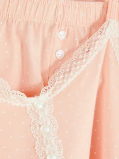 Mujer Primark Sets De Pijamas|Pijama Corto De Tirantes Con Ribetes De Encaje