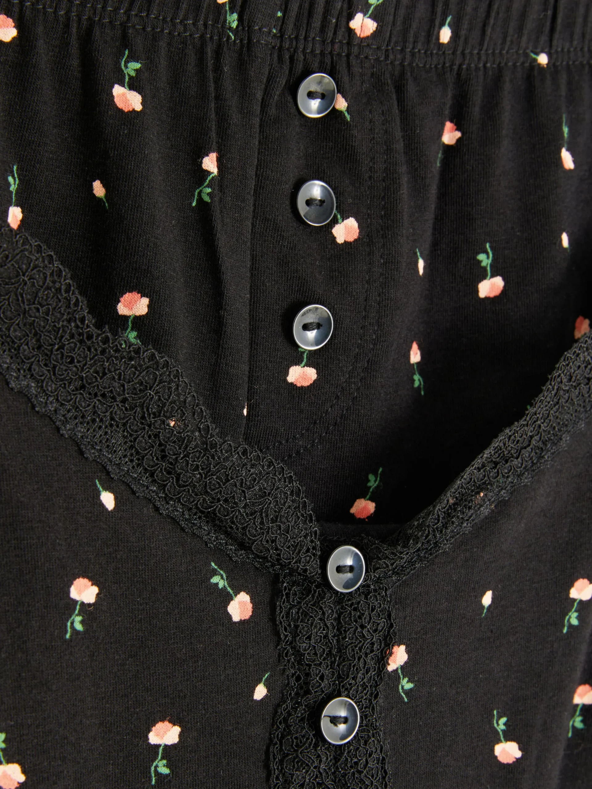 Mujer Primark Sets De Pijamas|Pijama Corto De Tirantes Con Ribetes De Encaje