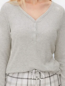 Mujer Primark Sets De Pijamas|Pijama De Manga Larga Con Pantalones A Cuadros