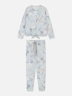 Mujer Primark Sets De Pijamas|Pijama De Manga Larga Con Lazo Decorativo