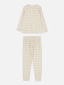 Mujer Primark Sets De Pijamas|Pijama De Manga Larga De Microfelpa