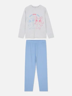 Niños Primark Pijamas Y Ropa Para Dormir|Pijama De Manga Larga De Stitch De Disney