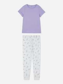 Mujer Primark Sets De Pijamas|Pijama De Punto De Manga Corta Estampado