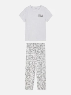 Mujer Primark Sets De Pijamas|Pijama De Punto De Manga Corta Con Estampado Gráfico