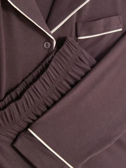 Mujer Primark Sets De Pijamas|Pijama De Punto Y Manga Larga De Corte Masculino